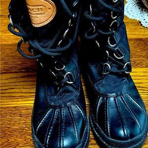 Coach Rain Boots size 8